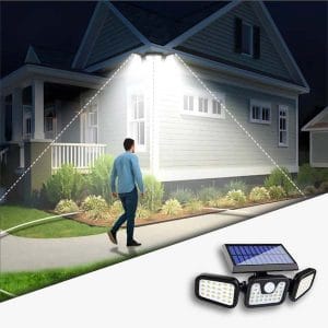 Trostrani solarni LED reflektor