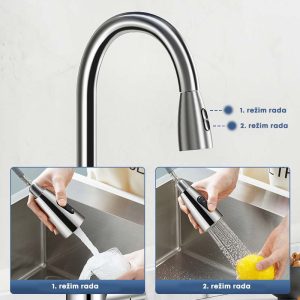 slavina za sudoperu sa izvlacnim tusem